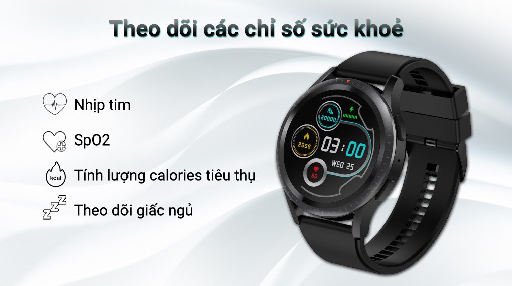 Đồng hồ thông minh Itel ISW-41 47mm Đen