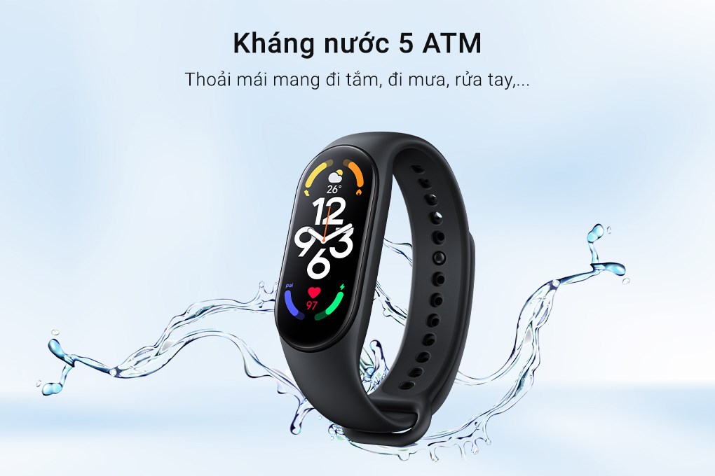 Vòng đeo tay thông minh Mi Band 7 Đen