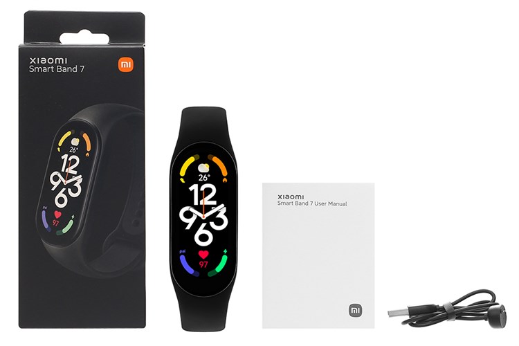 Vòng đeo tay thông minh Mi Band 7 Đen Màu Đen
