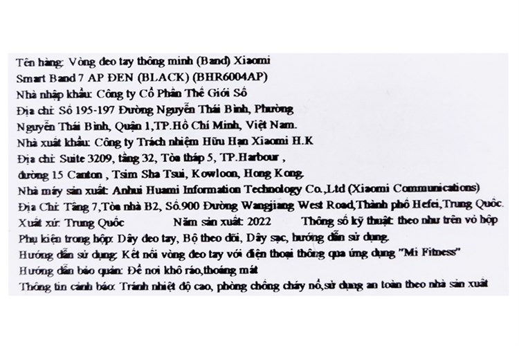Vòng đeo tay thông minh Mi Band 7 Đen Màu Đen