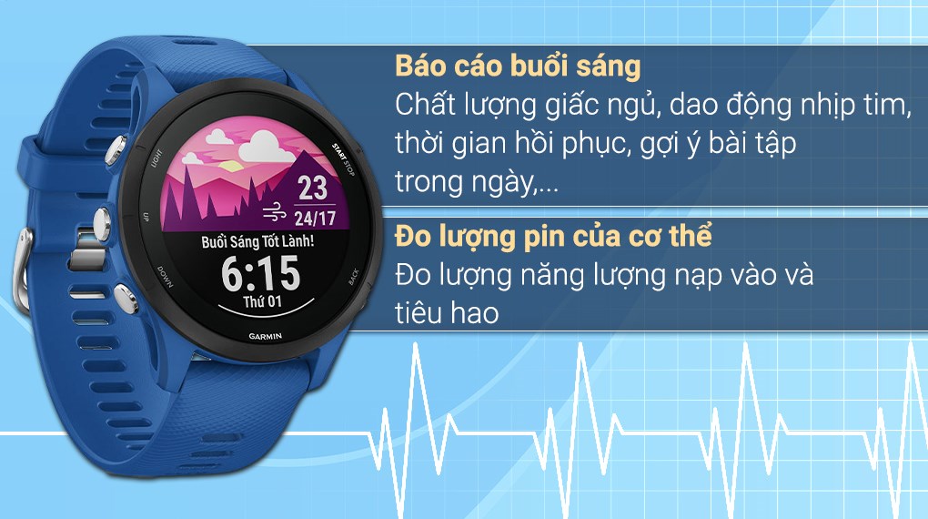 Đồng hồ thông minh Garmin Forerunner 255 45.6mm