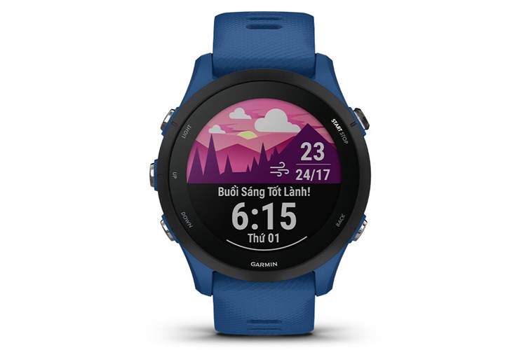 Đồng hồ thông minh Garmin Forerunner 255 45.6mm Màu Xanh Dương