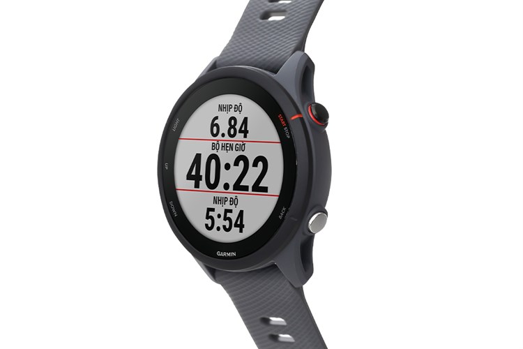 Đồng hồ thông minh Garmin Forerunner 255 45.6mm Màu Xám