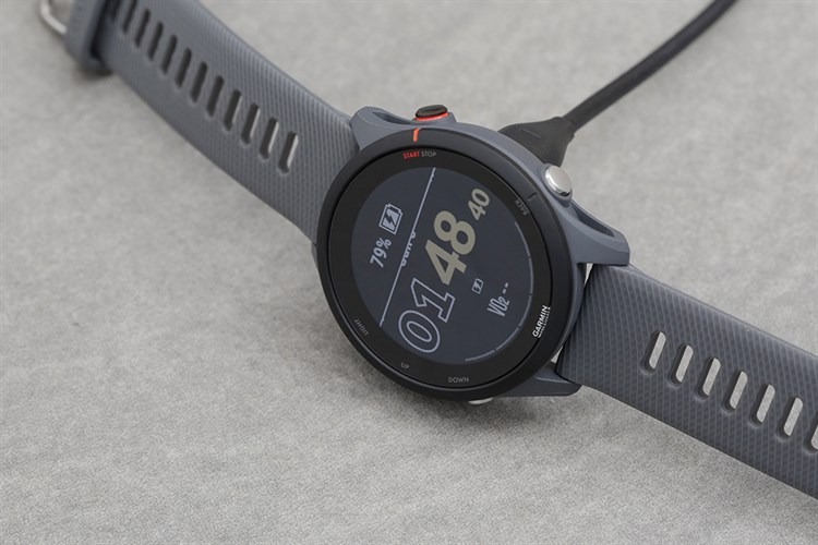 Đồng hồ thông minh Garmin Forerunner 255 45.6mm Màu Xám