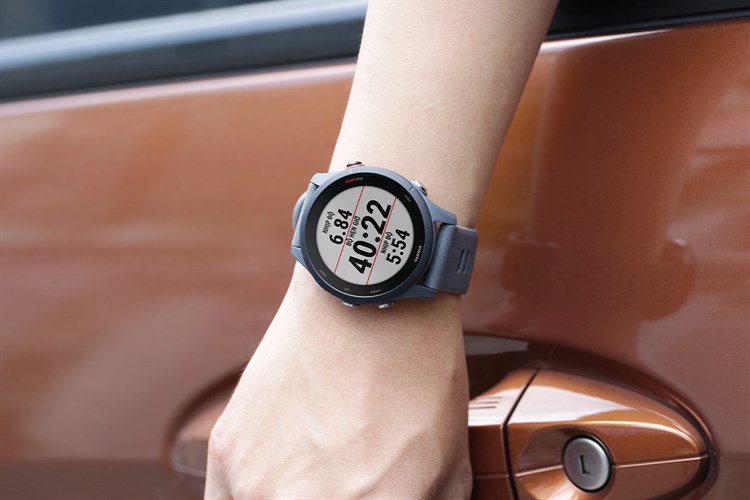 Đồng hồ thông minh Garmin Forerunner 255 45.6mm Màu Xám