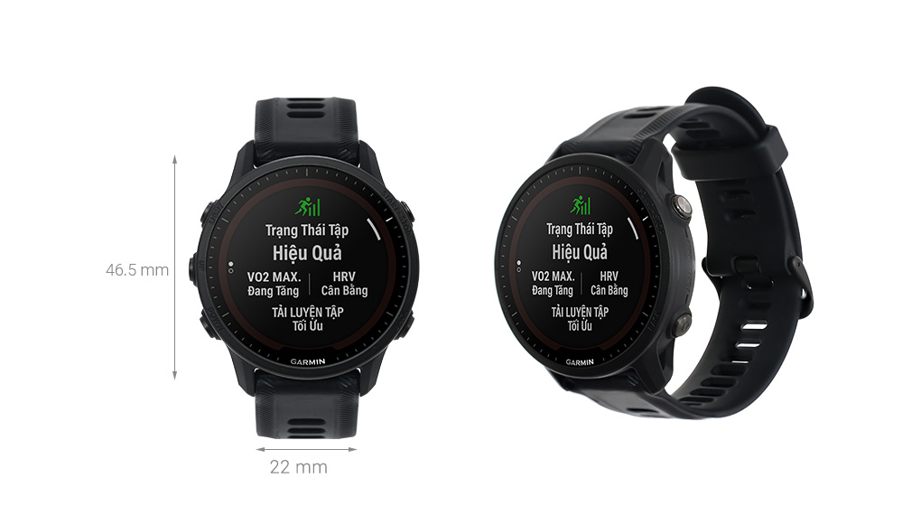 Đồng hồ thông minh Garmin Forerunner 955 46.5mm Đen