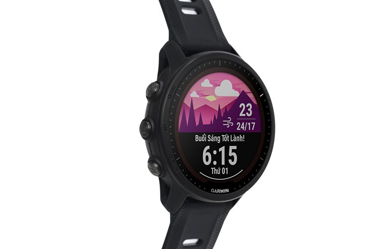 Đồng hồ thông minh Garmin Forerunner 955 46.5mm Đen Màu Đen