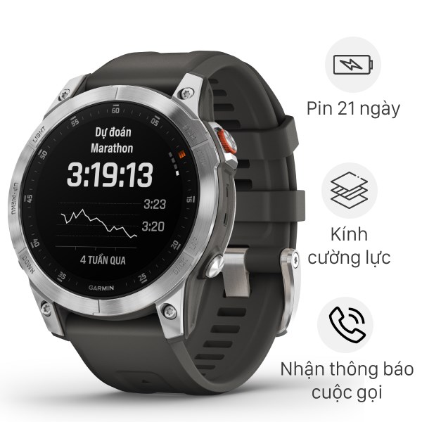 Đồng Hồ Thông Minh Garmin Epix Gen 2 47Mm Xám
