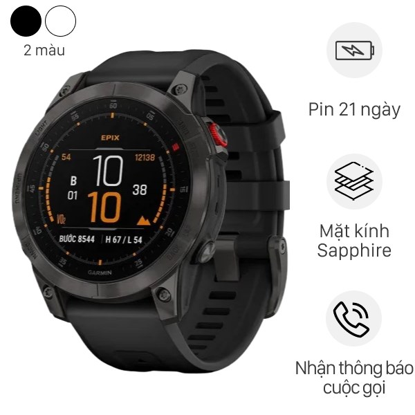 Đồng Hồ Thông Minh Garmin Epix Gen 2 Titanium 47Mm