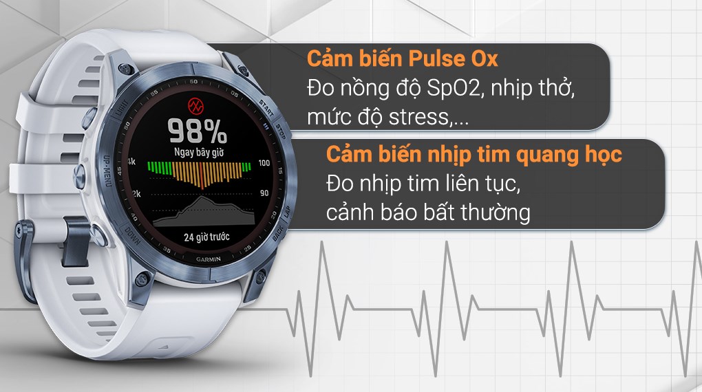 Đồng hồ thông minh Garmin Fenix 7 Sapphire 47mm Đen
