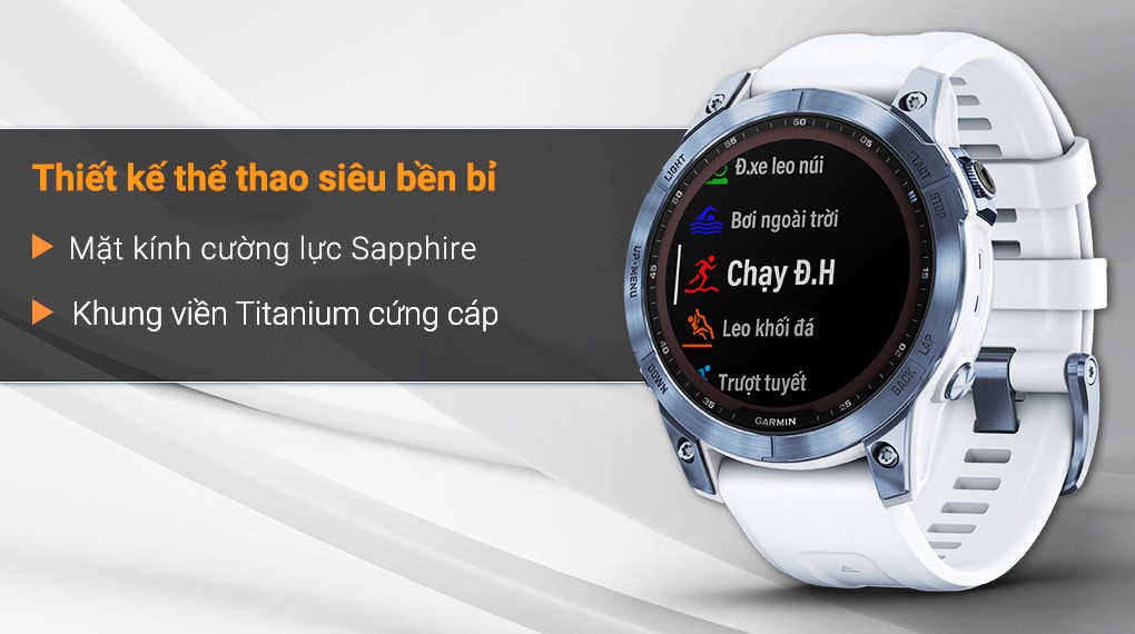 Đồng hồ thông minh Garmin Fenix 7 Sapphire 47mm Đen