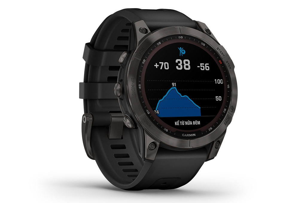 Đồng hồ thông minh Garmin Fenix 7 Sapphire 47mm Đen Màu Đen - Xám