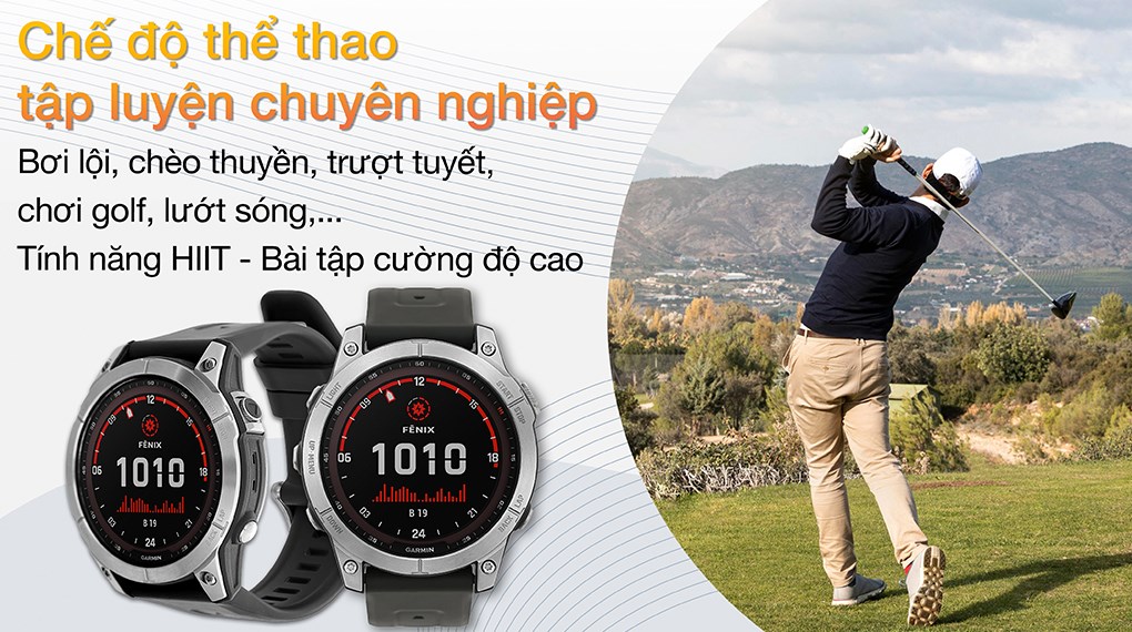 Đồng hồ thông minh Garmin Fenix 7 47mm Xám