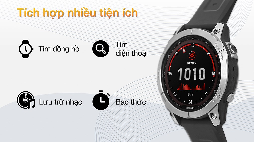 Đồng hồ thông minh Garmin Fenix 7 47mm Xám