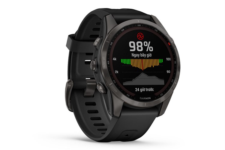 Đồng hồ thông minh Garmin Fenix 7S viền Titanium Màu Xám