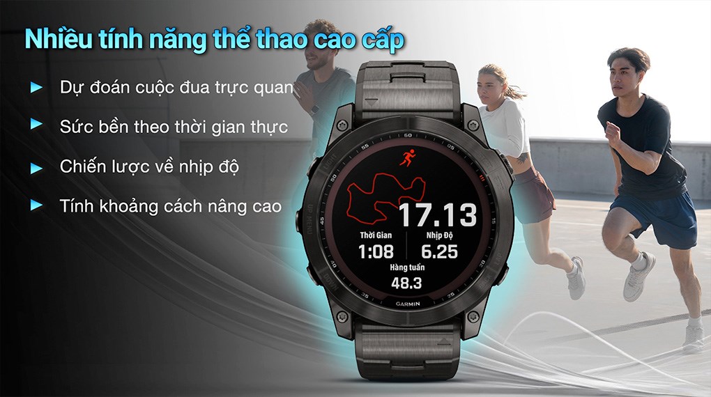 Đồng hồ thông minh Garmin Fenix 7X Titanium 51mm