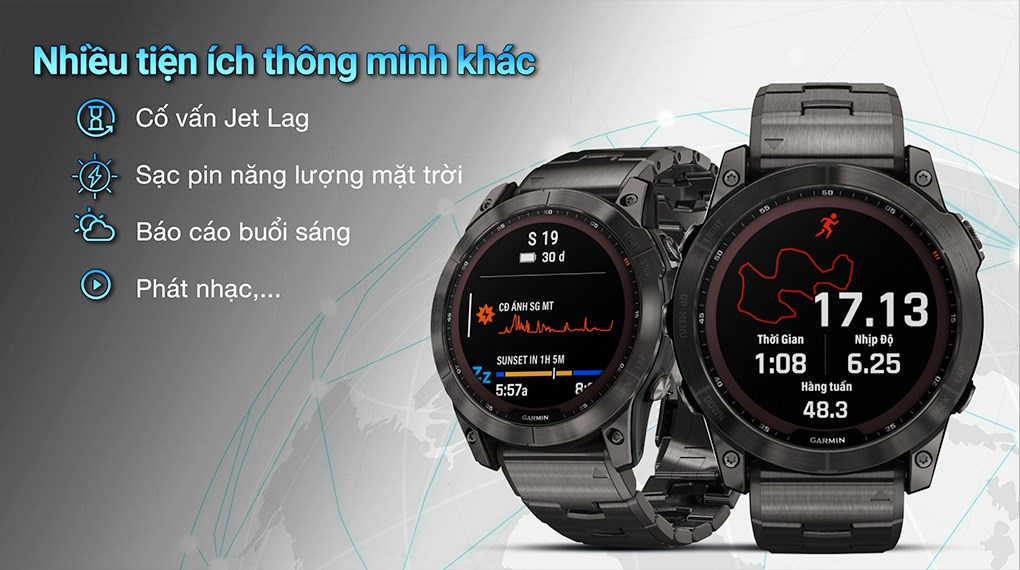 Đồng hồ thông minh Garmin Fenix 7X Titanium 51mm