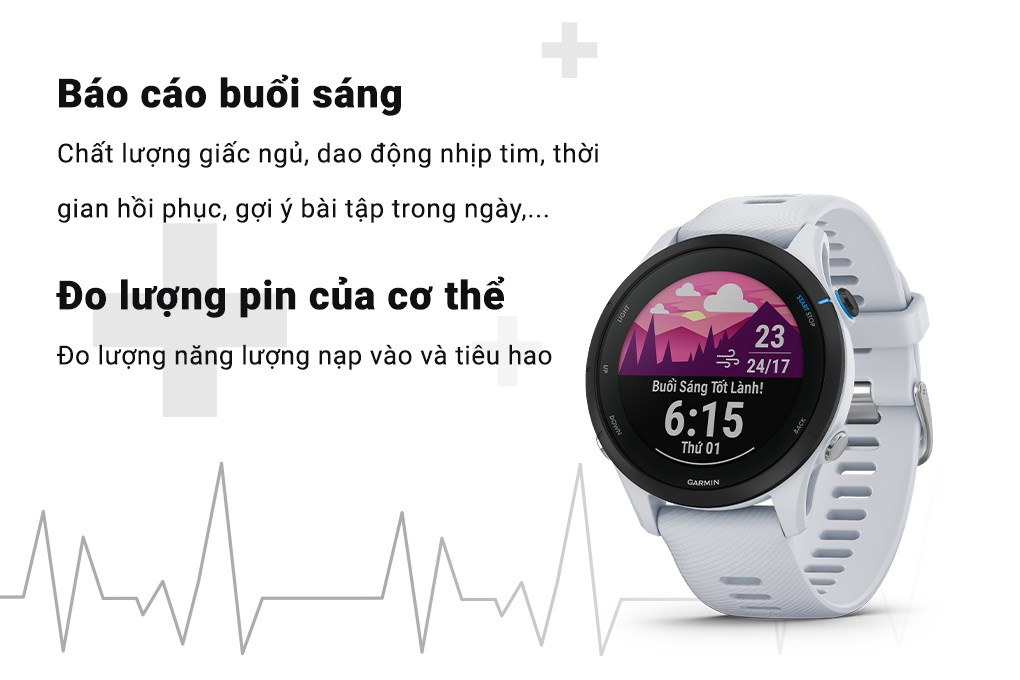 Đồng hồ thông minh Garmin Forerunner 255 Music 45.6mm
