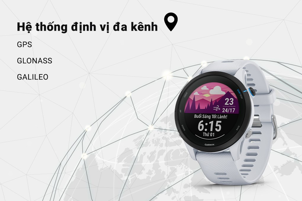Đồng hồ thông minh Garmin Forerunner 255 Music 45.6mm