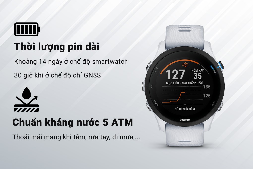 Đồng hồ thông minh Garmin Forerunner 255 Music 45.6mm