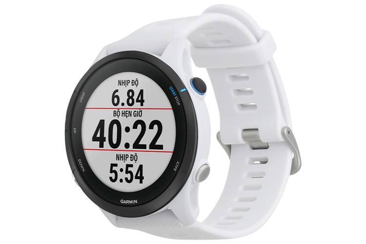 Đồng hồ thông minh Garmin Forerunner 255 Music 45.6mm Màu Trắng