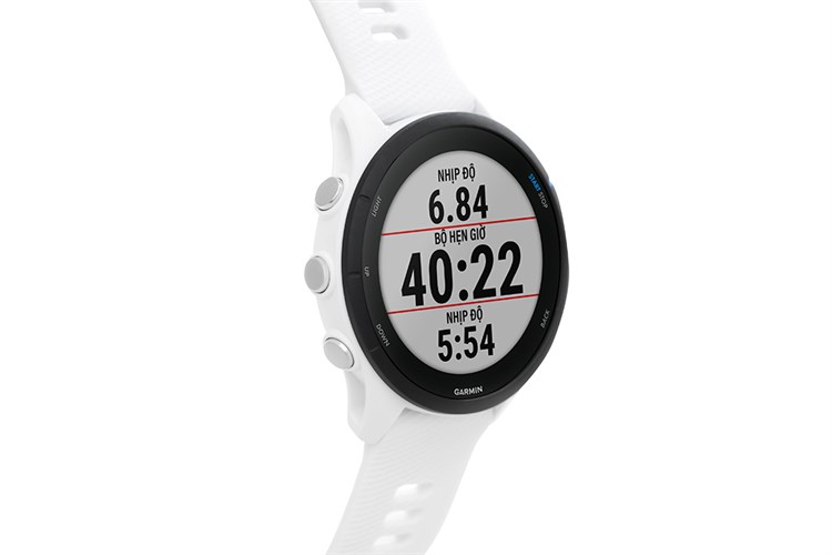 Đồng hồ thông minh Garmin Forerunner 255 Music 45.6mm Màu Trắng