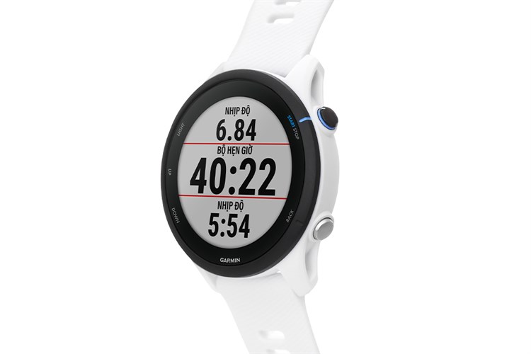 Đồng hồ thông minh Garmin Forerunner 255 Music 45.6mm Màu Trắng