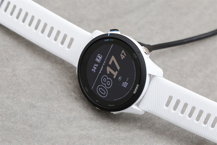 Đồng hồ thông minh Garmin Forerunner 255 Music 45.6mm Màu Trắng