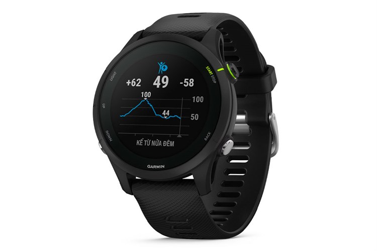 Đồng hồ thông minh Garmin Forerunner 255 Music 45.6mm Màu Đen