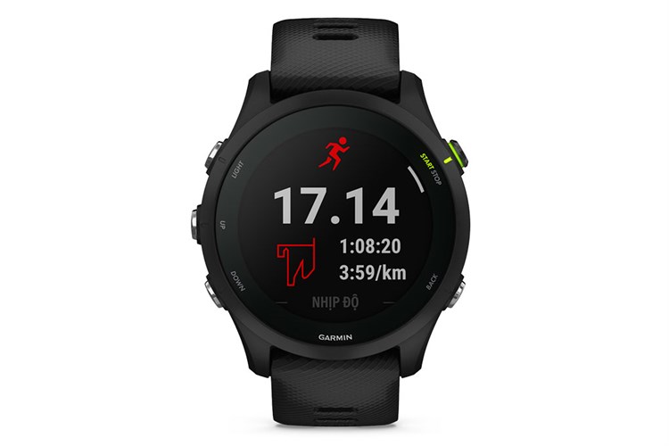 Đồng hồ thông minh Garmin Forerunner 255 Music 45.6mm Màu Đen