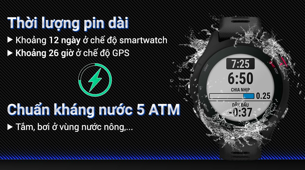 Đồng hồ thông minh Garmin Forerunner 255S Music 41mm