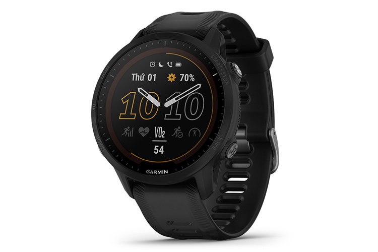 Đồng hồ thông minh Garmin Forerunner 955 Solar 46.5mm Đen Màu Đen