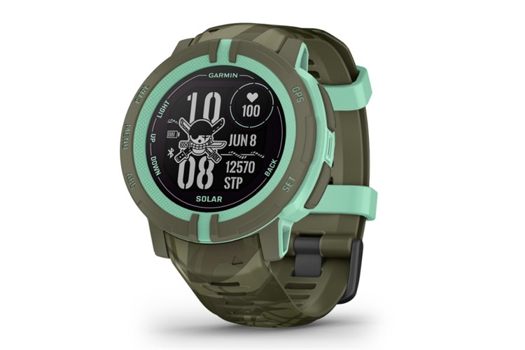 Đồng hồ thông minh Garmin Instinct 2 Solar One Piece 45mm Màu Xanh bộ đội