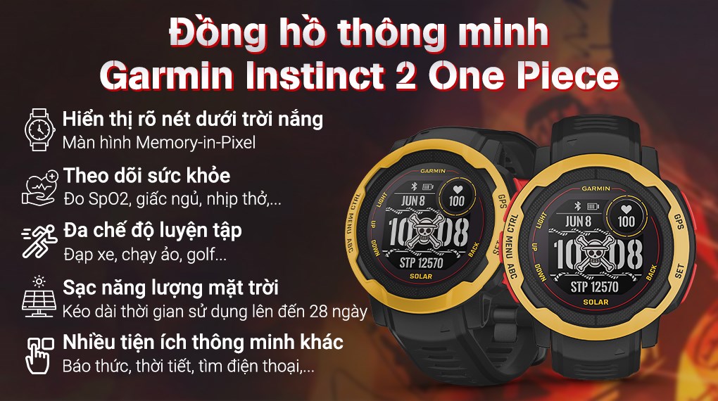 Đồng hồ thông minh Garmin Instinct 2 Solar One Piece 45mm