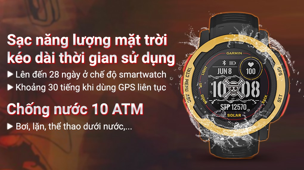Đồng hồ thông minh Garmin Instinct 2 Solar One Piece 45mm
