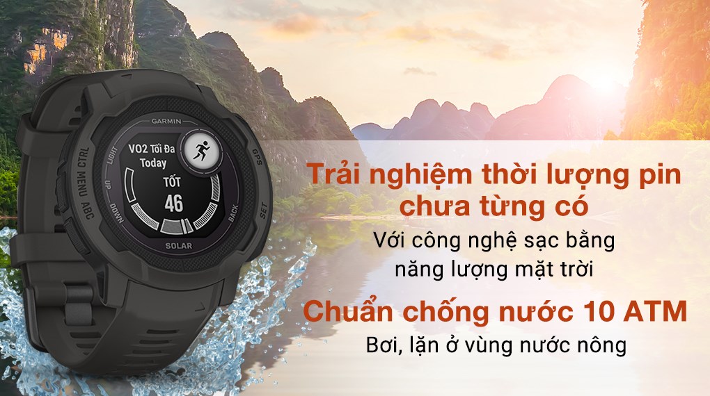 Đồng hồ thông minh Garmin Instinct 2 Solar 45mm