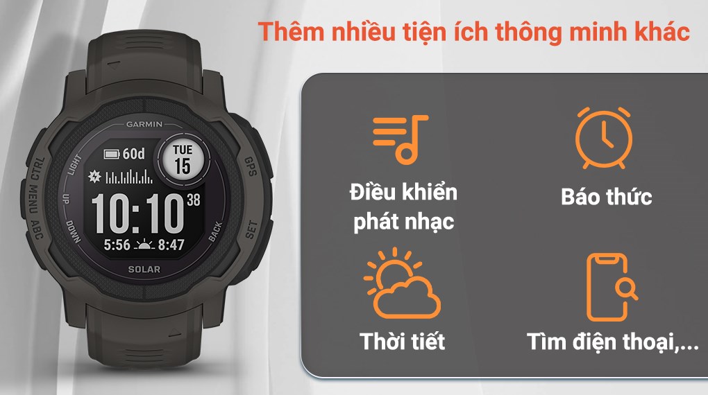 Đồng hồ thông minh Garmin Instinct 2 Solar 45mm