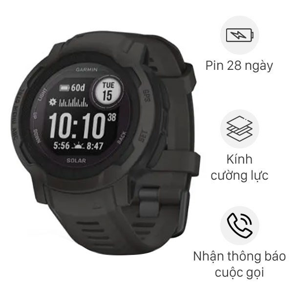 Đồng Hồ Thông Minh Garmin Instinct 2 Solar 45Mm