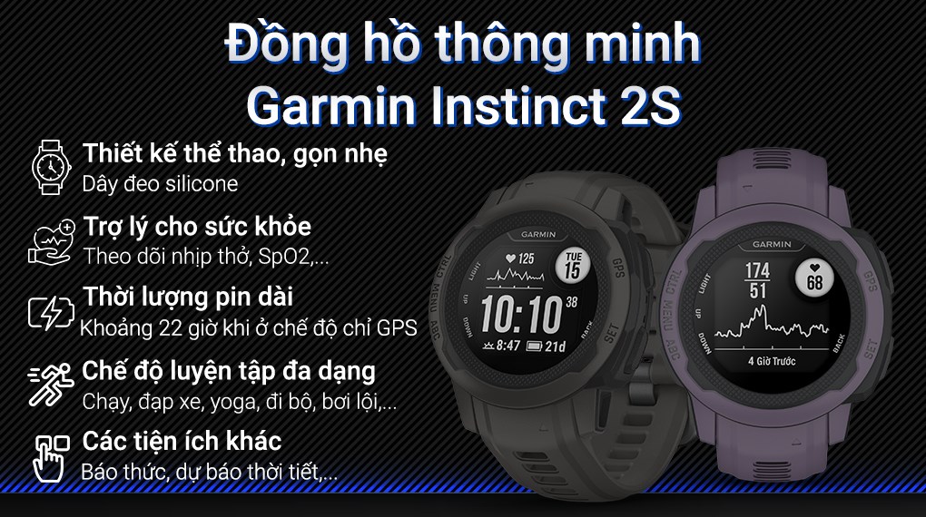 Đồng hồ thông minh Garmin Instinct 2S 40mm