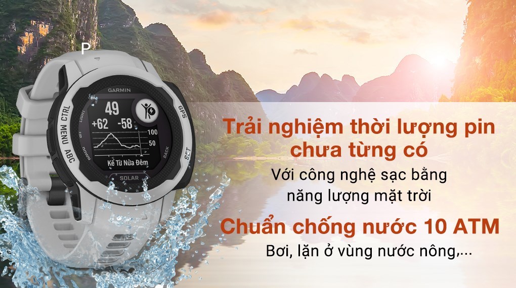 Garmin Instinct 2S Solar 40mm dây silicone