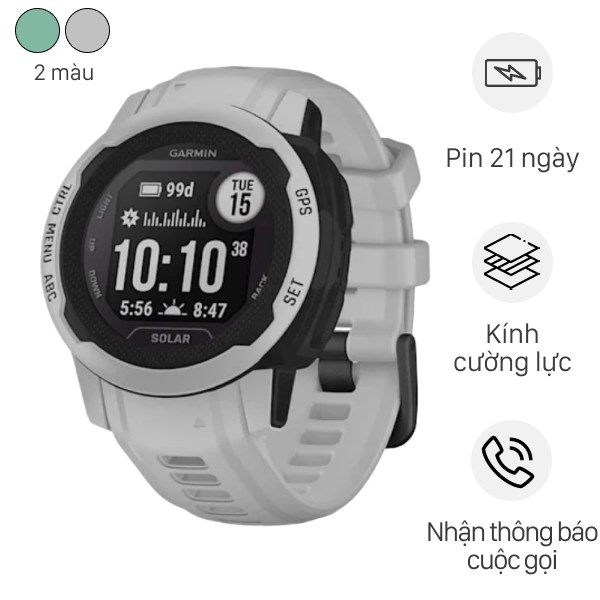Garmin Instinct 2S Solar 40Mm Dây Silicone