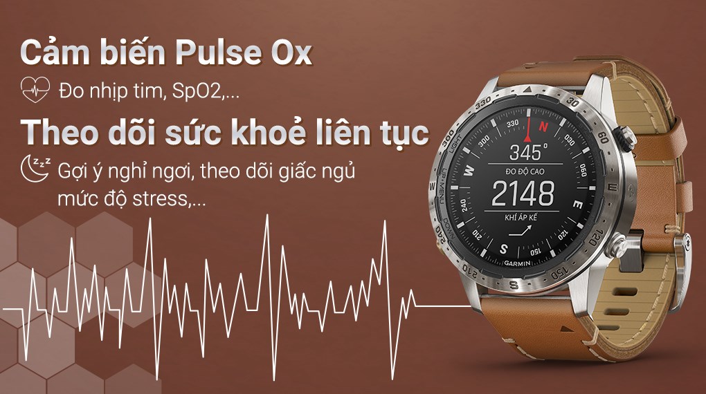 Đồng hồ thông minh Garmin MARQ Adventurer 46mm Nâu