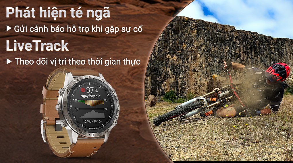 Đồng hồ thông minh Garmin MARQ Adventurer 46mm Nâu