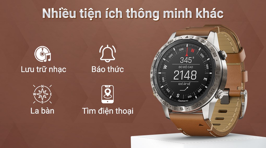 Đồng hồ thông minh Garmin MARQ Adventurer 46mm Nâu