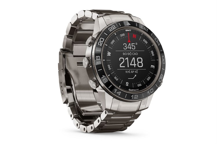 Đồng hồ thông minh Garmin MARQ Aviator 46mm Bạc