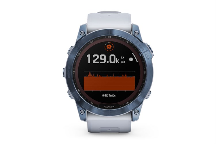Đồng hồ thông minh Garmin Fenix 7X Solar Titanium 51mm Màu Trắng
