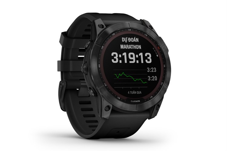 Đồng hồ thông minh Garmin Fenix 7X Solar Titanium 51mm Màu Đen