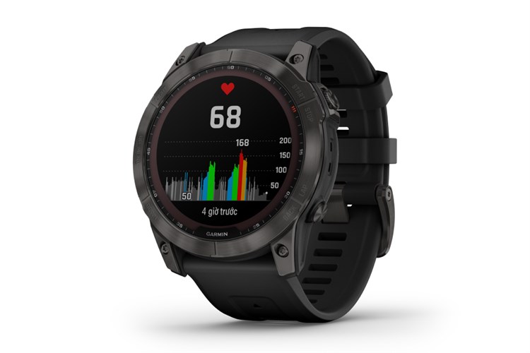 Đồng hồ thông minh Garmin Fenix 7X Solar Titanium 51mm Màu Xám