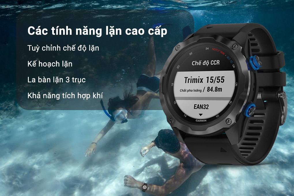 Đồng hồ thông minh Garmin Descent Mk2i - Tính năng lặn