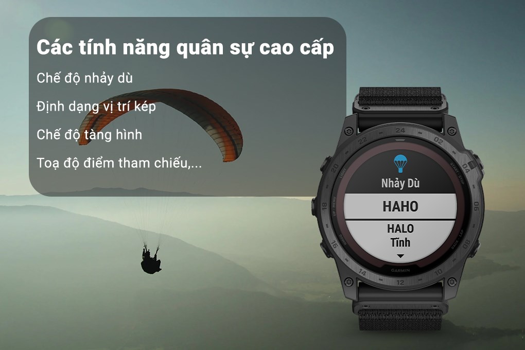 Đồng hồ thông minh Garmin Tactix 7 PRO Solar 51mm Đen